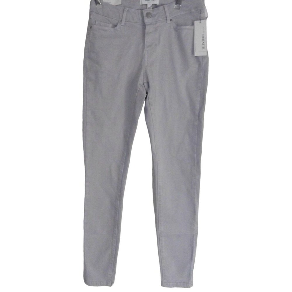 Ellen Tracy Jeans Size 2 Washed Lilac Purple Refined Mid Rise Skinny Ankle